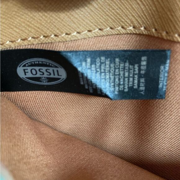 FOSSIL Zip Around Wallet Black White Polka Dots Wristlet - Picture 6 of 11